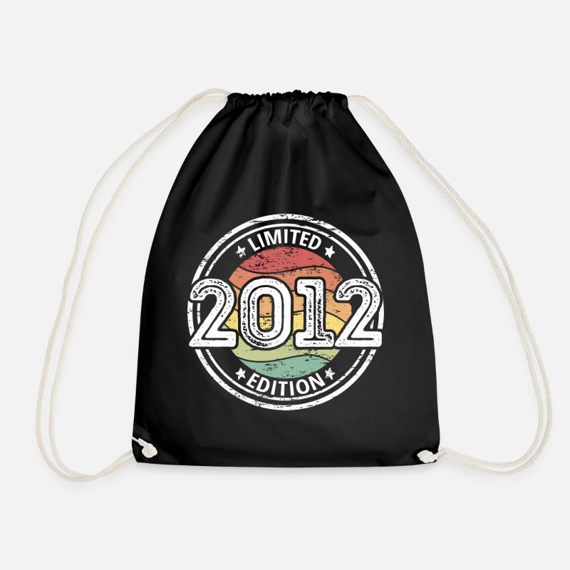 Year 2012 Limited Edition 11th birthday - Drawstring Bag - black