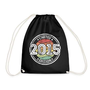 Year 2015 limited Edition 8th birthday - Drawstring Bag - black - Front
