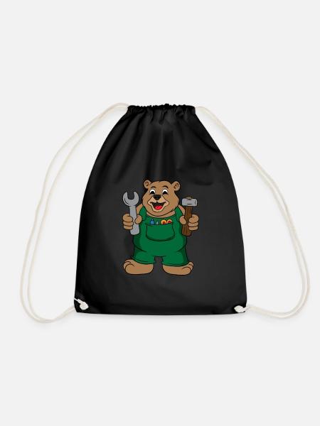 Papa Bear Fix Menuiserie Papa Papy Papa Parenting - Sac de sport léger - noir