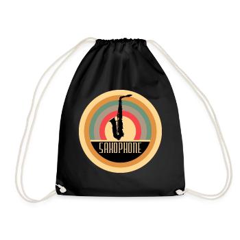 Accessoires Saxophone Idée cadeau - Sac de sport léger - noir - Devant