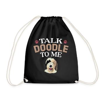 Sheepadoodle Doodle Dog - Sac de sport léger - noir - Devant