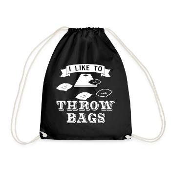 Sacs à lancer Funny Cornhole Player Sack Toss - Sac de sport léger - noir - Devant