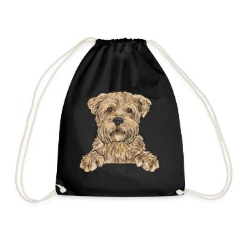 Cairn Terrier Hund - Turnbeutel - Schwarz - Vorne