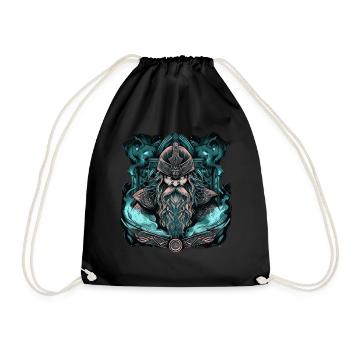 Viking Norseman: Design nordique élégant - Sac de sport léger - noir - Devant
