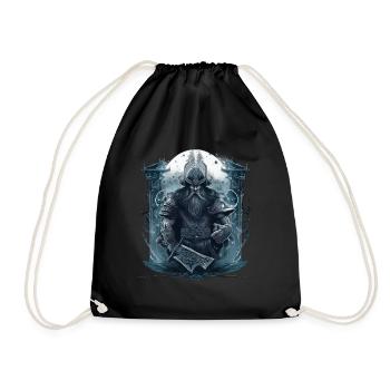 Viking Norseman: Design nordique élégant - Sac de sport léger - noir - Devant