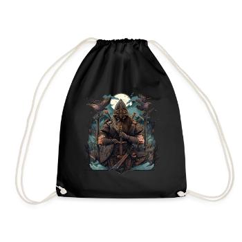 Viking Norseman: Design nordique élégant - Sac de sport léger - noir - Devant