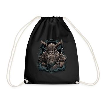 Viking Norseman: Design nordique élégant - Sac de sport léger - noir - Devant