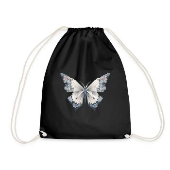 Origami Butterfly Japanese Art - Drawstring Bag - black - Front