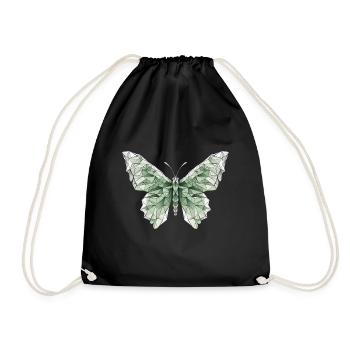 Origami Schmetterling Japanische Kunst - Turnbeutel - Schwarz - Vorne