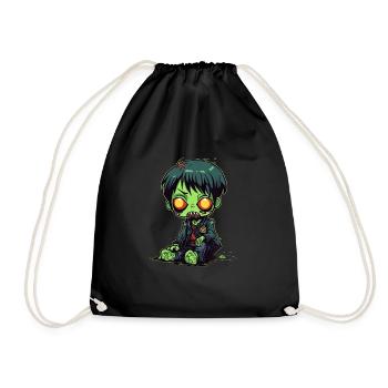 Halloween Zombie Junge - Kawaii süß Monster Horror - Turnbeutel - Schwarz - Vorne
