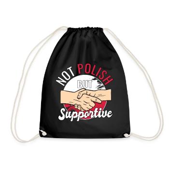 Pas polonais mais pays de soutien voyageur Pologne - Sac de sport léger - noir - Devant