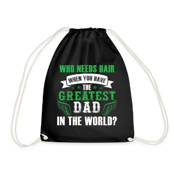 Funny Dad Fathers Day - Drawstring Bag - black - Front