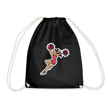 Cheerleading - Turnbeutel - Schwarz - Vorne