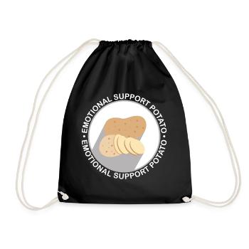 Emotional Support Supportive Extrovert Kindness - Drawstring Bag - black - Front