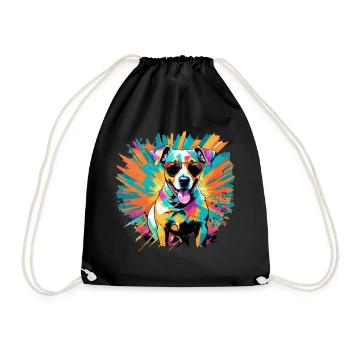 Jack Russell terrier - Drawstring Bag - black - Front