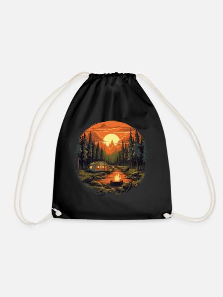 Cozy Campfire - Turnbeutel - Schwarz