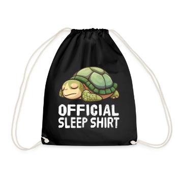 Chemise de nuit officielle Turtle - Sac de sport léger - noir - Devant