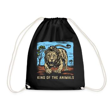 African Lion 2024 03 - Turnbeutel - Schwarz - Vorne