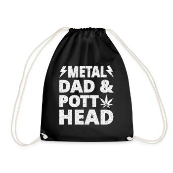 Tête de Pott Dad en Métal - Sac de sport léger - noir - Devant