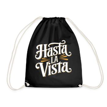 Hasta la vista - Sac de sport léger - noir - Devant