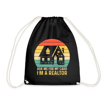 Agent immobilier - Sac de sport léger - noir - Devant