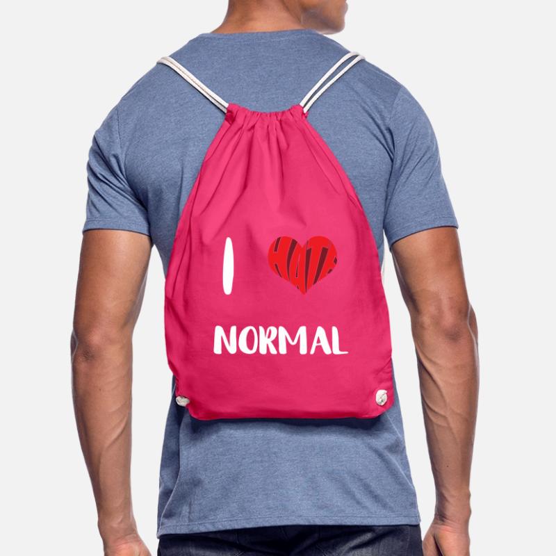 Hate Normal Stop Hate Anti Hate Drawstring Bag