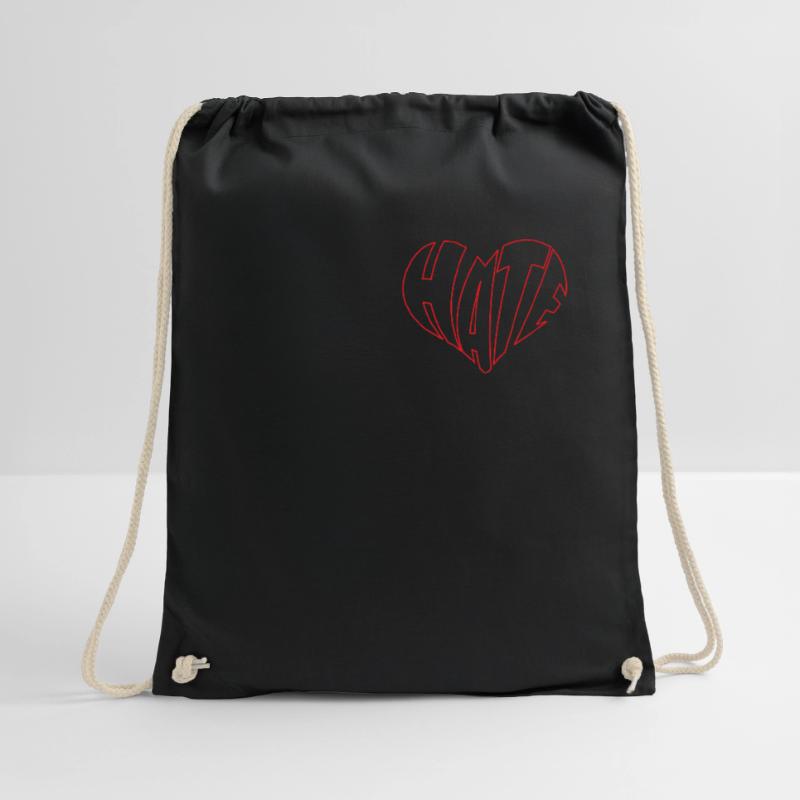 No Hate Dislike Stop Hate Anti Hate Drawstring Bag