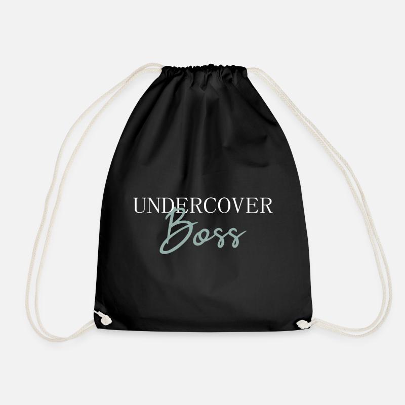Undercover Boss - Drawstring Bag - black