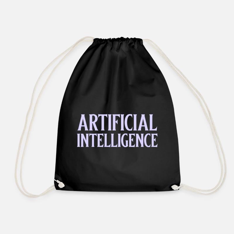Künstliche Intelligenz - Turnbeutel - Schwarz