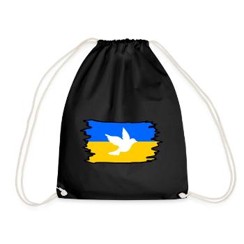 Ukraine - Turnbeutel - Schwarz - Vorne
