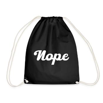 Non, pas - Sac de sport léger - noir - Devant