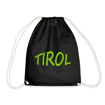 TIROL - Turnbeutel - Schwarz - Vorne
