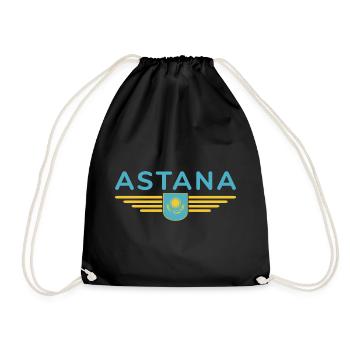 Astana Design – Modernité et tradition - Sac de sport léger - noir - Devant