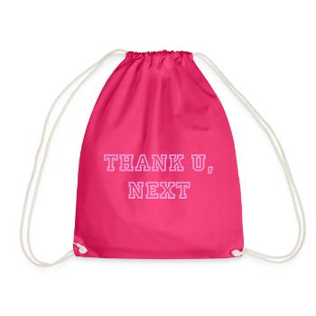 Phrase Thank you, next Ariana Pink Vintage - Drawstring Bag - fuchsia - Front