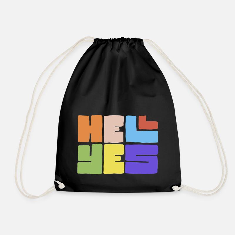 Hell Yes - Turnbeutel - Schwarz
