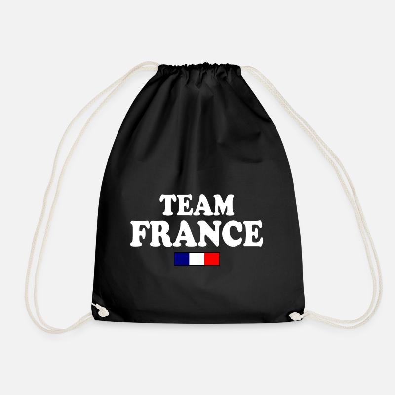 Frankreich - Turnbeutel - Schwarz
