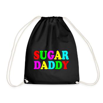 Sugar daddy - Drawstring Bag - black - Front