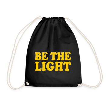Be the light - Turnbeutel - Schwarz - Vorne