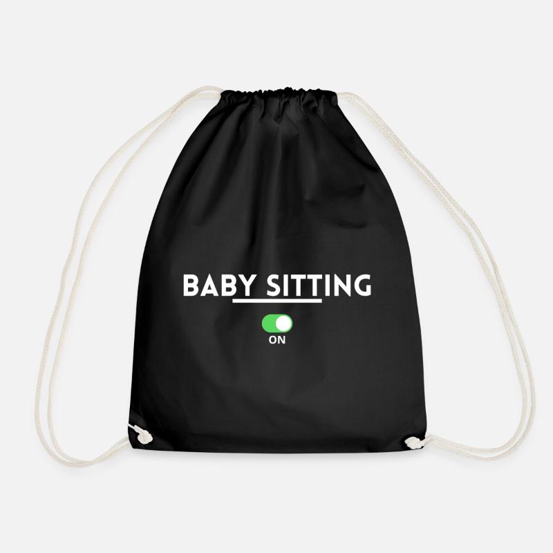 Babysitting. Babysitter Geschenk Babysitting - Turnbeutel - Schwarz