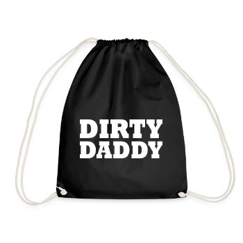 Dirty daddy - Drawstring Bag - black - Front