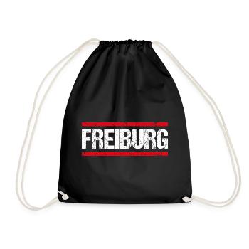 Freiburg - Turnbeutel - Schwarz - Vorne