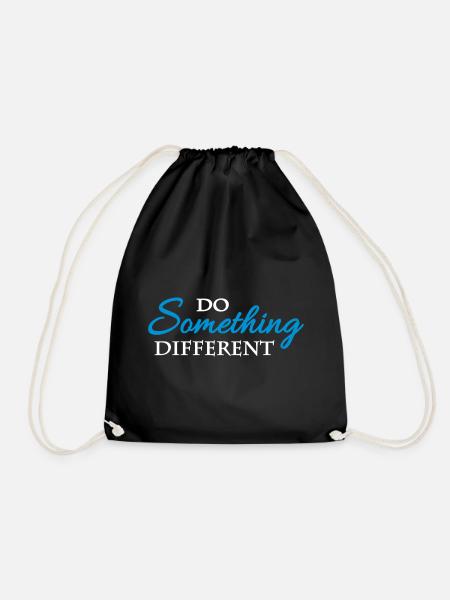 Do something different - Turnbeutel - Schwarz
