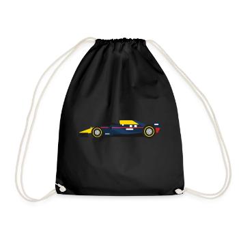 Racing car 1 F Red Max World Champion Bull - Drawstring Bag - black - Front