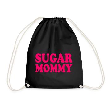 Sugar mommy - Drawstring Bag - black - Front