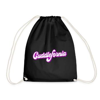 Cuddlefornia cuddlefornia cuddle | Farben änderbar - Turnbeutel - Schwarz - Vorne
