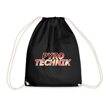 PYROTECHNICS - Drawstring Bag - black - Front