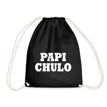 Papi chulo - Drawstring Bag - black - Front