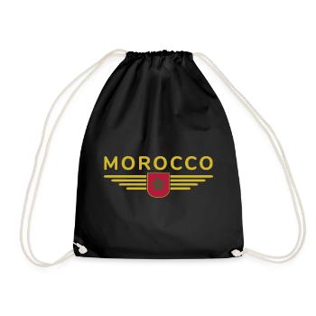 Maillot Maroc Rabat Fan Outfit Design - Sac de sport léger - noir - Devant