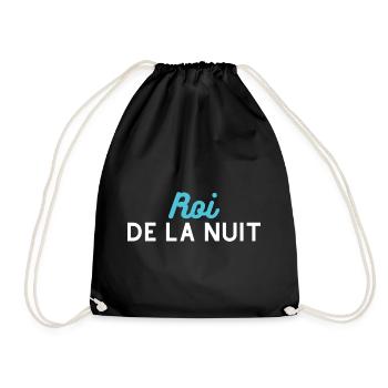 t-shirt fêtard Roi de la nuit. cadeau soirée - Sac de sport léger - noir - Devant