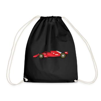 Heartbeat Formula Motorsport 1 One Vettel Leclerc - Drawstring Bag - black - Front